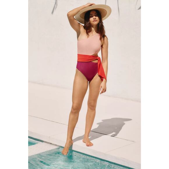 Anthropologie Beach Riot Carlie One-Piece Ribbed Swimsuit size L NWOT - Picture 1 of 5